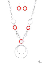 Load image into Gallery viewer, HOOP du Jour Paparazzi Necklace - Red
