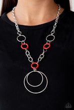 Load image into Gallery viewer, HOOP du Jour Paparazzi Necklace - Red
