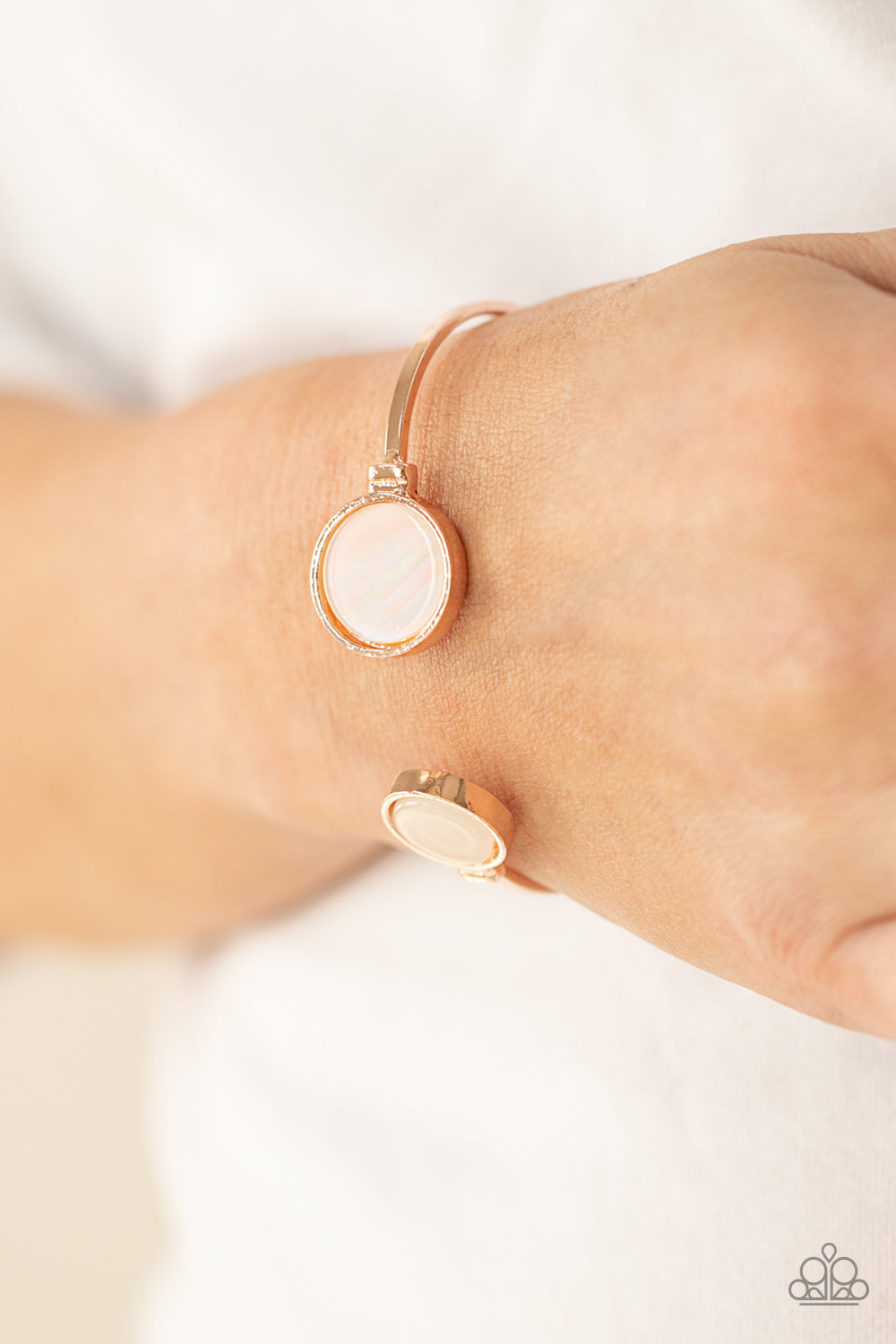 Space Oracle Paparazzi Cuff Bracelet - Rose Gold