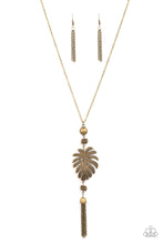 Load image into Gallery viewer, Palm Promenade Paparazzi Necklace - Brass
