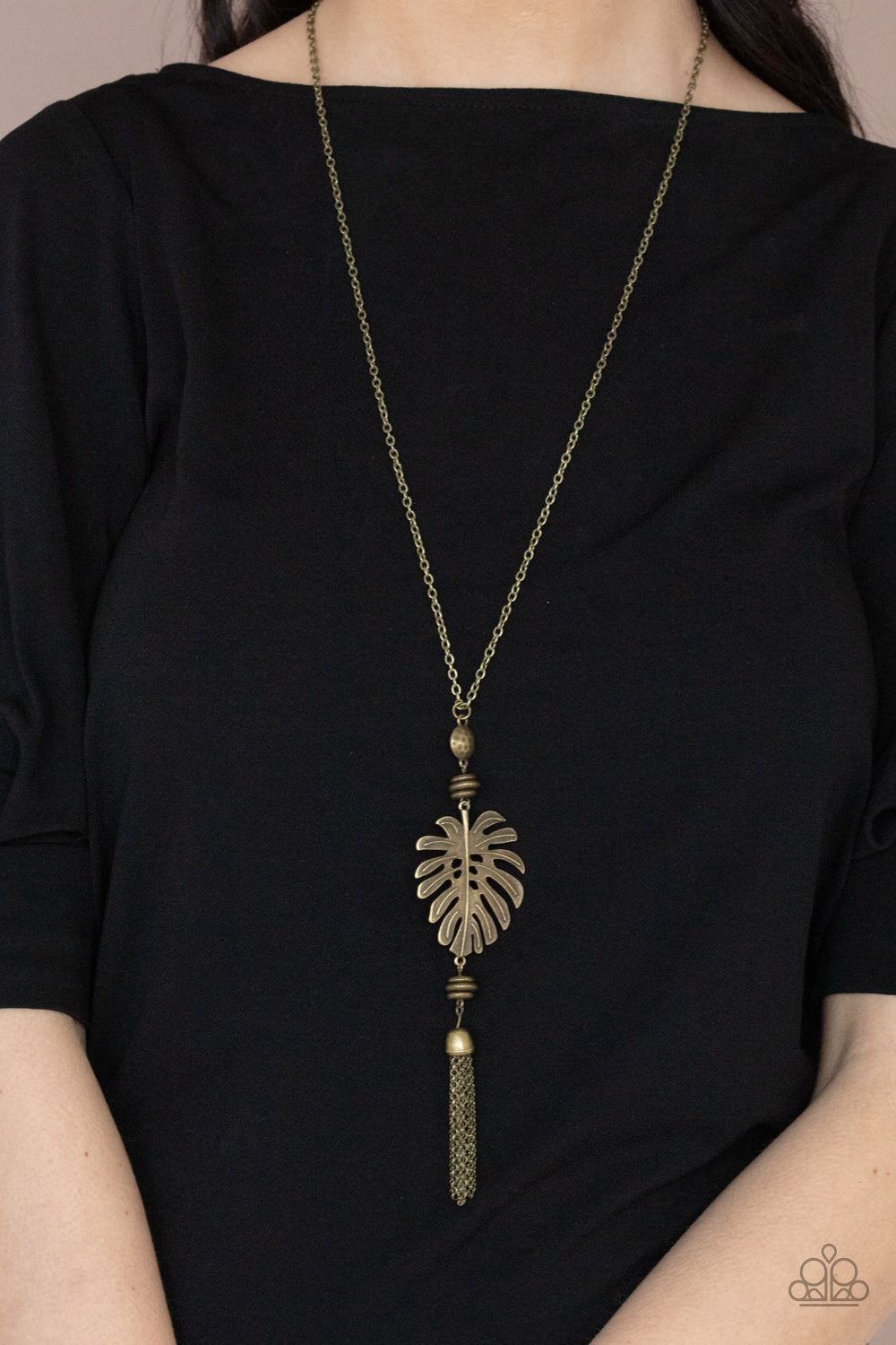Palm Promenade Paparazzi Necklace - Brass