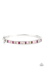 Load image into Gallery viewer, Toast to Twinkle Paparazzi Hinged Bracelet - Pink
