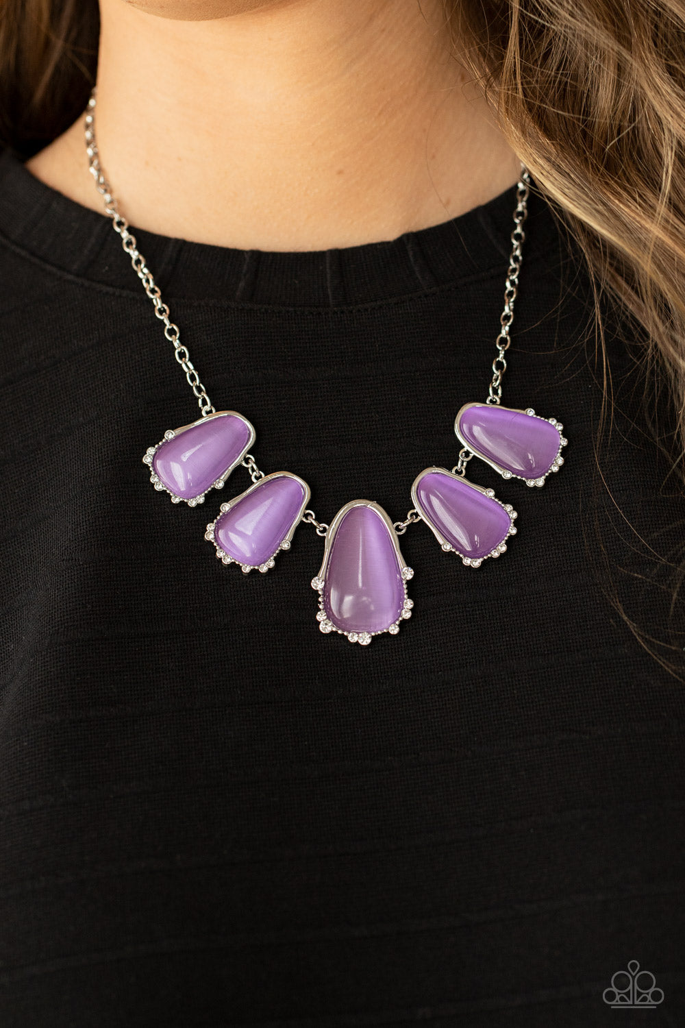 Newport Princess Paparazzi Necklace - Purple - Moonstone