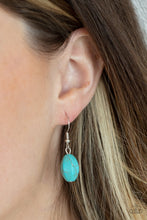 Load image into Gallery viewer, Blazing Saddles Paparazzi Necklace - Blue - Turquoise Cracked Stone
