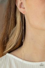 Load image into Gallery viewer, Dauntlessly Dainty Paparazzi Post Earring - Gold
