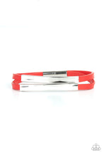 Load image into Gallery viewer, Dangerously Divine  Paparazzi Magnetic  Bracelet  - Red
