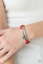 Load image into Gallery viewer, Dangerously Divine  Paparazzi Magnetic  Bracelet  - Red
