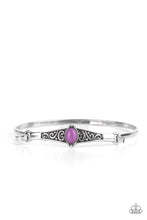 Load image into Gallery viewer, Stone Scrolls Paparazzi Bracelet - Purple - Cracked Stone
