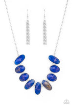 Load image into Gallery viewer, Elliptical Episode Paparazzi Necklace - Blue
