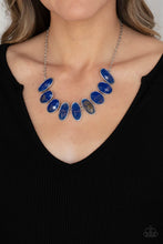 Load image into Gallery viewer, Elliptical Episode Paparazzi Necklace - Blue
