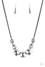 Load image into Gallery viewer, Unfiltered Confidence Paparazzi Necklace - Black - Gunmetal
