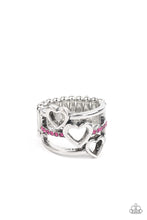 Load image into Gallery viewer, Give Me AMOR Paparazzi Heart  Ring - Pink
