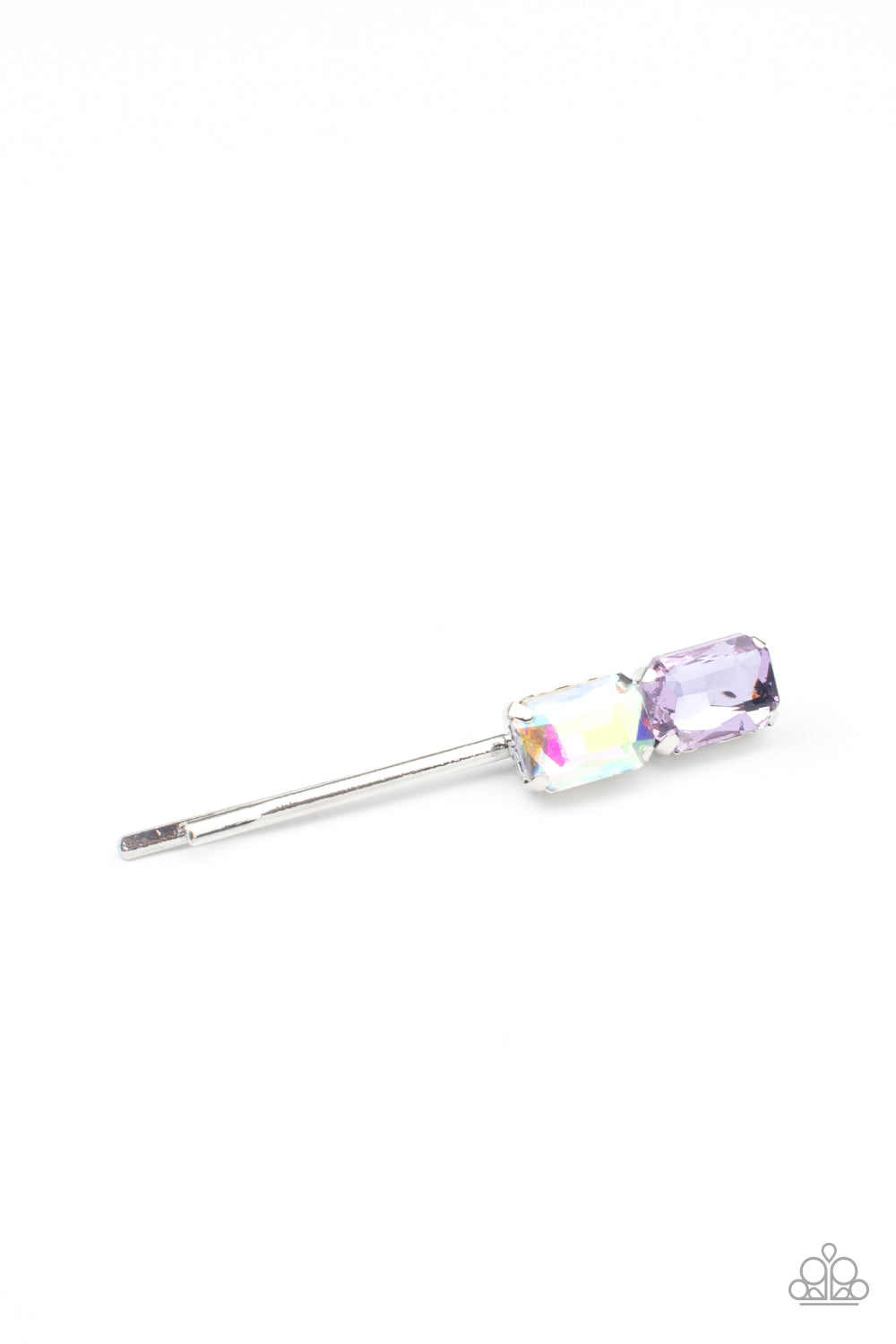 Material Girl Goals Paparazzi Hair Clip - Purple - Iridescent