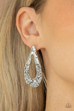 Load image into Gallery viewer, Industrial Antiquity Paparazzi Post Earring - Silver
