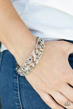 Load image into Gallery viewer, Ripe for the Picking Paparazzi Hinge Bracelet - Purple
