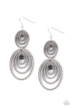 Load image into Gallery viewer, Cosmic Twirl Paparazzi Earring - Black
