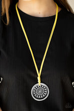 Load image into Gallery viewer, One MANDALA Show Paparazzi Suede Necklace - Yellow
