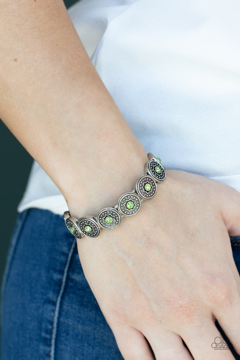 Colorfully Celestial Paparazzi Bracelet  - Green