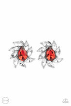 Load image into Gallery viewer, Paparazzi ♥ Sophisticated Swirl - Red ♥ Clip-On Earring
