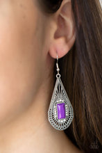 Load image into Gallery viewer, Deco Dreaming Paparazzi Earring - Purple
