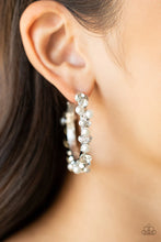 Load image into Gallery viewer, Paparazzi ♥ Let There Be SOCIALITE - White ♥ Earrings - September 2021 LIFE OF THE PARTY
