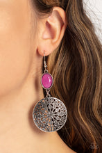 Load image into Gallery viewer, Eloquently Eden Paparazzi Earring - Pink
