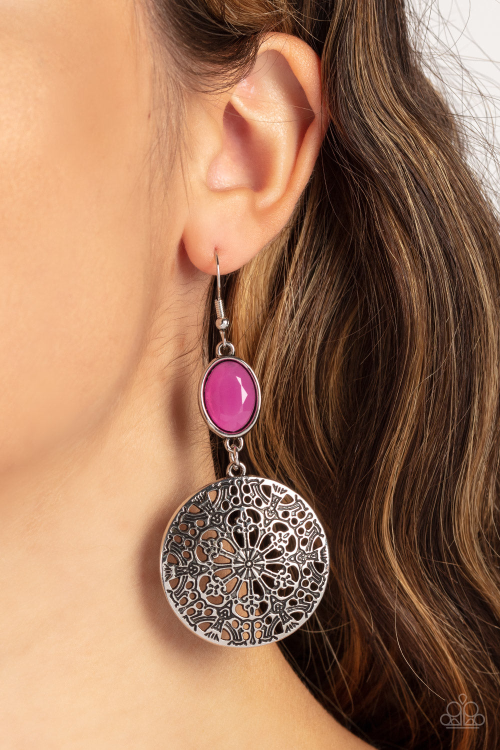 Eloquently Eden Paparazzi Earring - Pink