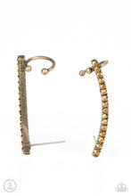 Load image into Gallery viewer, Give Me The SWOOP Paparazzi Earring - Brass Post Earring - Ear Crawlers
