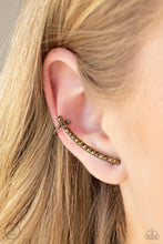 Load image into Gallery viewer, Give Me The SWOOP Paparazzi Earring - Brass Post Earring - Ear Crawlers
