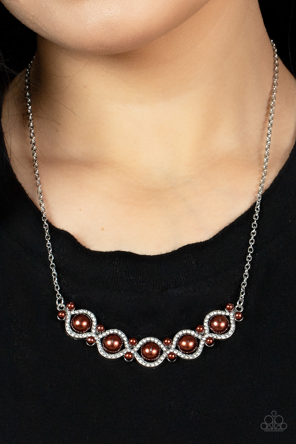 Life of The Wedding Party Paparazzi Necklace - Brown