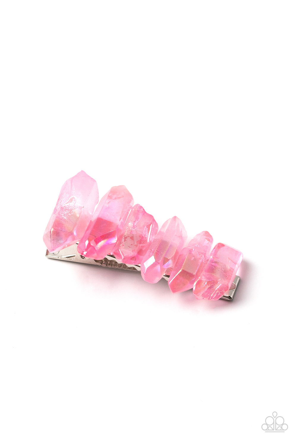 Crystal Caves Paparazzi Hair Clip - Pink