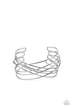 Load image into Gallery viewer, Paparazzi ♥ Strike Out Shimmer - Black ♥ Gunmetal Cuff Bracelet

