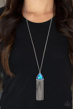 Load image into Gallery viewer, Proudly Prismatic Paparazzi Necklace - Blue - Iridescent
