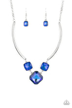 Load image into Gallery viewer, Divine IRIDESCENCE Paparazzi Necklace - Blue - October 2021 Life of the Party
