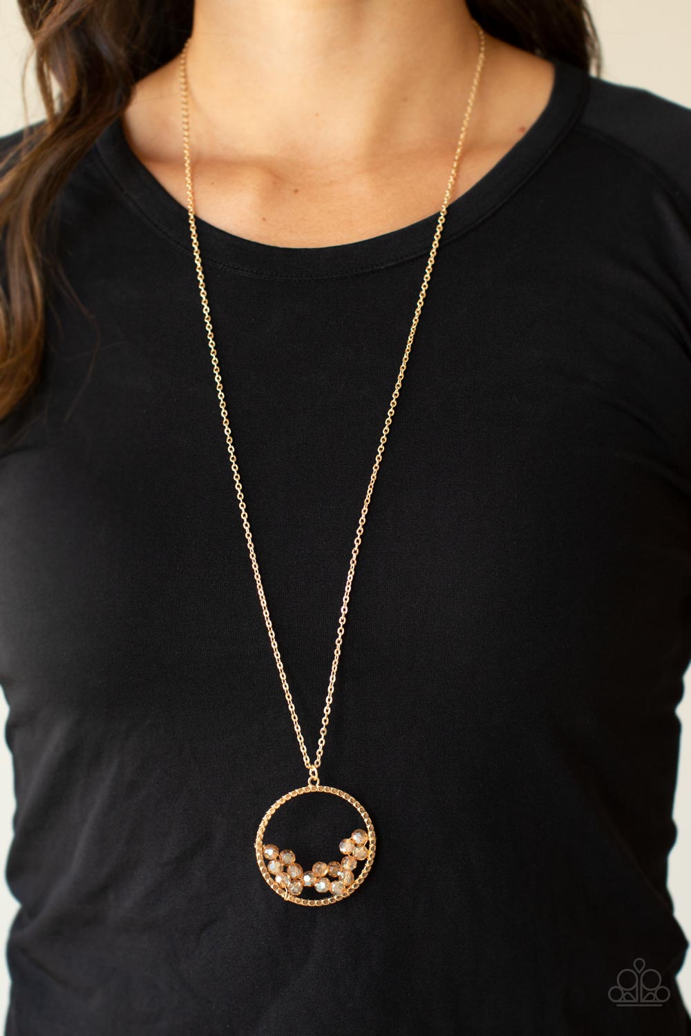 Galactic Glow Paparazzi Necklace - Gold