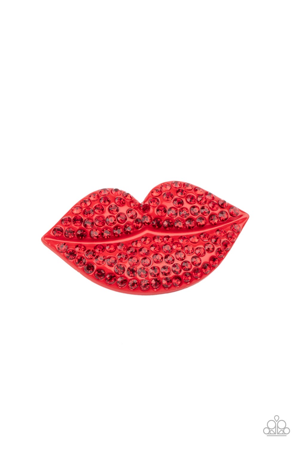 HAIR Kiss Paparazzi Hair Clip - Red