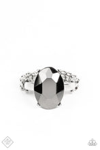 Load image into Gallery viewer, Updated Dazzle Paparazzi Ring - Silver - Hematite - November 2021 Fashion Fix
