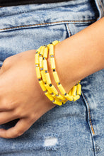 Load image into Gallery viewer, Radiantly Retro Paparazzi Bracelet - Yellow
