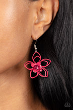 Load image into Gallery viewer, Botanical Bonanza Paparazzi Flower Earring - Pink
