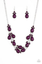 Load image into Gallery viewer, Botanical Banquet Paparazzi Necklace - Purple
