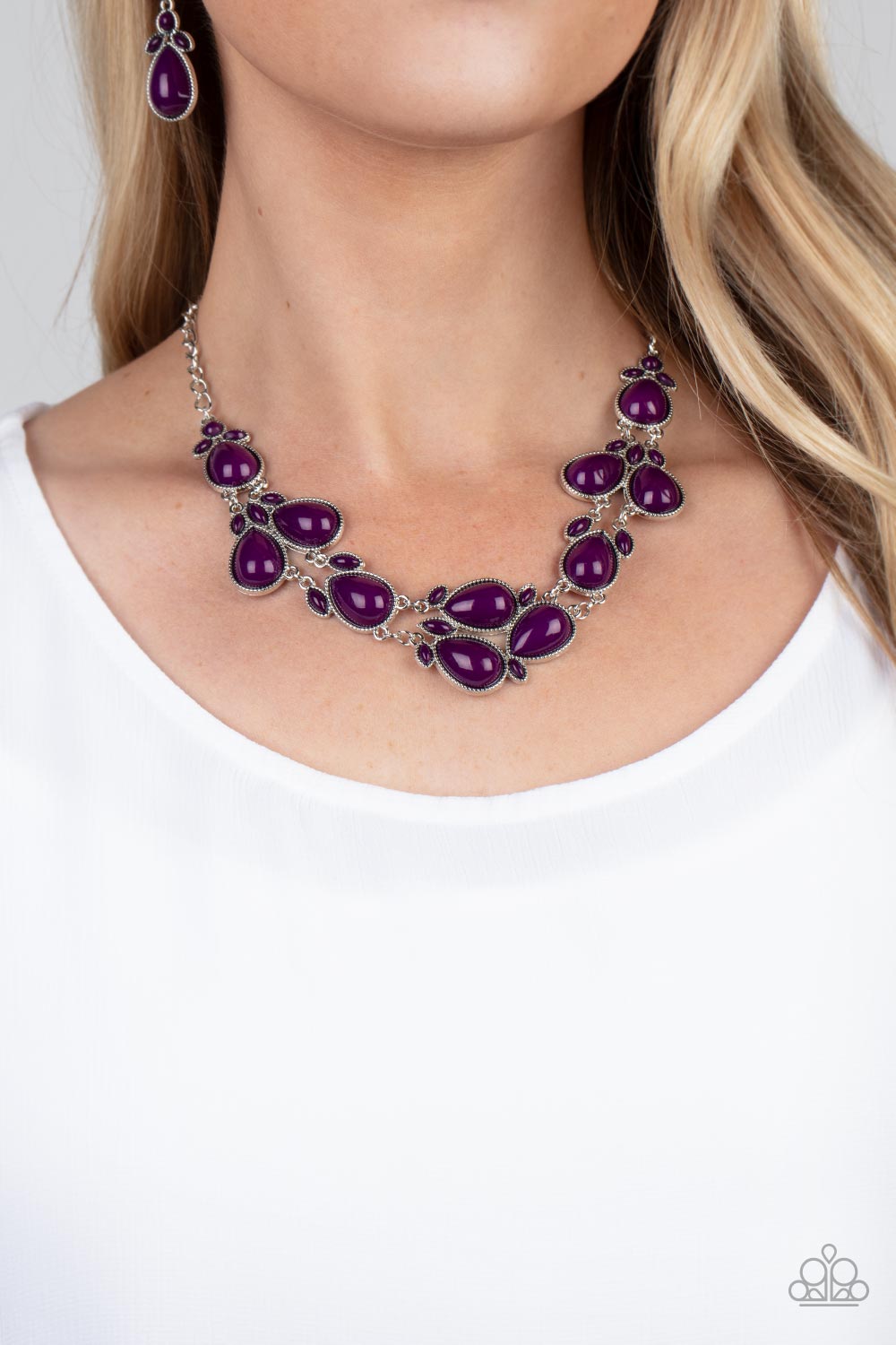 Botanical Banquet Paparazzi Necklace - Purple