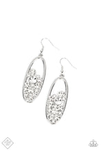 Load image into Gallery viewer, Prismatic Poker Face Paparazzi Earring - White - November 2021 Fashion Fix
