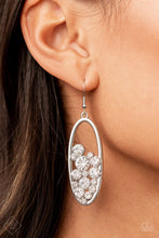 Load image into Gallery viewer, Prismatic Poker Face Paparazzi Earring - White - November 2021 Fashion Fix
