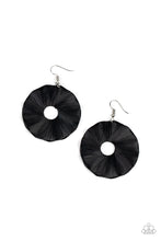 Load image into Gallery viewer, Fan the Breeze Paparazzi Earring - Black
