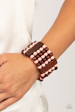 Load image into Gallery viewer, Island Soul Paparazzi Wood Bracelet  - Pink
