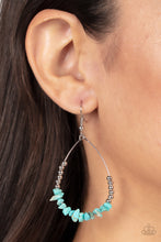 Load image into Gallery viewer, Come Out of Your SHALE Paparazzi Earring - Blue - Turquoise
