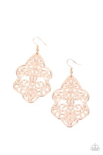 Load image into Gallery viewer, Festive Foliage Paparazzi Earring - Rose Gold
