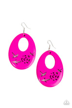 Load image into Gallery viewer, Home TWEET Home Paparazzi Wood Earring - Pink
