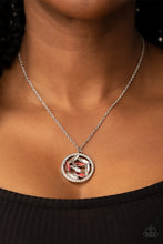 Load image into Gallery viewer, Head-Spinning Sparkle Paparazzi Necklace - Red
