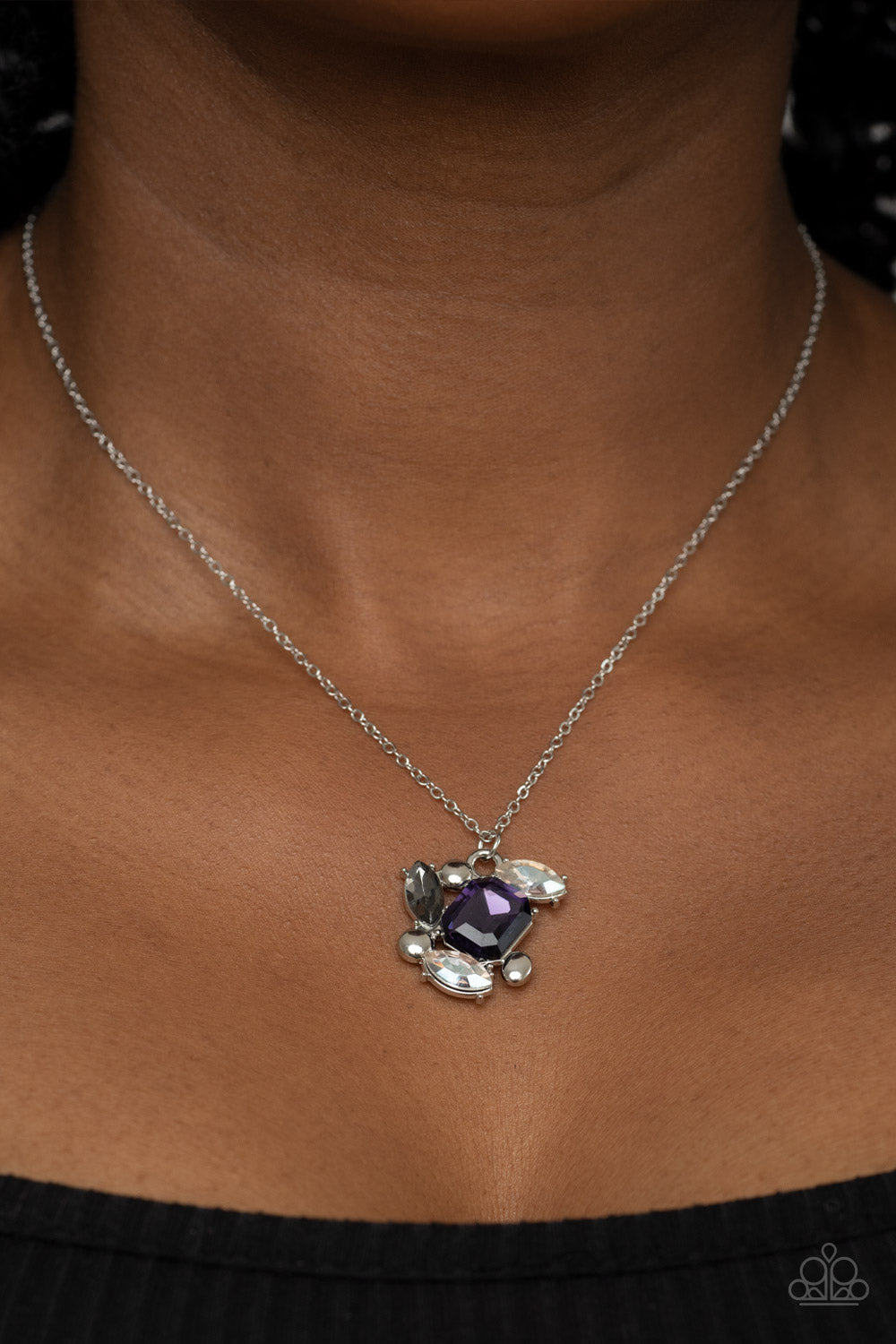 Prismatic Projection Paparazzi Necklace - Purple
